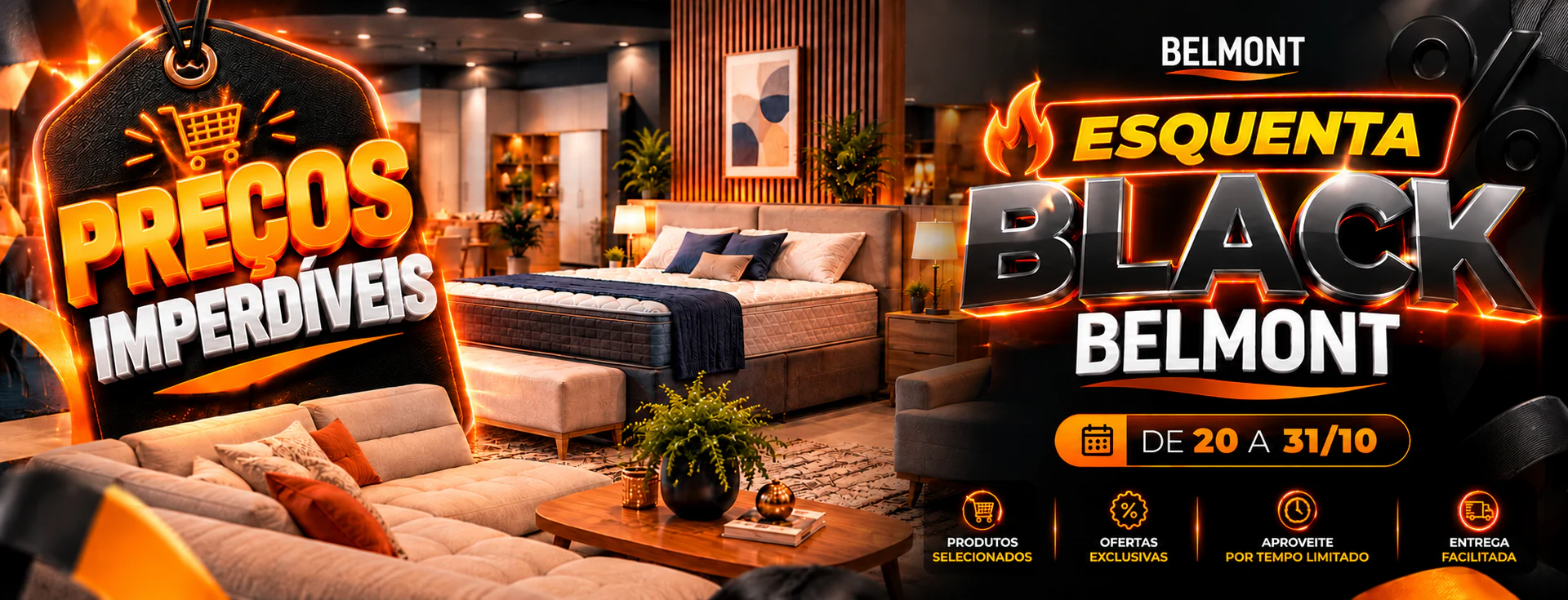 BLACK FRIDAY LOJAS BELMONT COZINHA MOVEIS COLCHOES EM DESCONTO