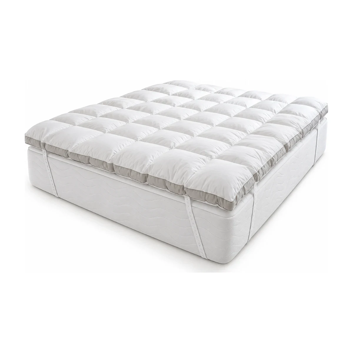 Pillow top Sublime artelassê king branco acolchoado