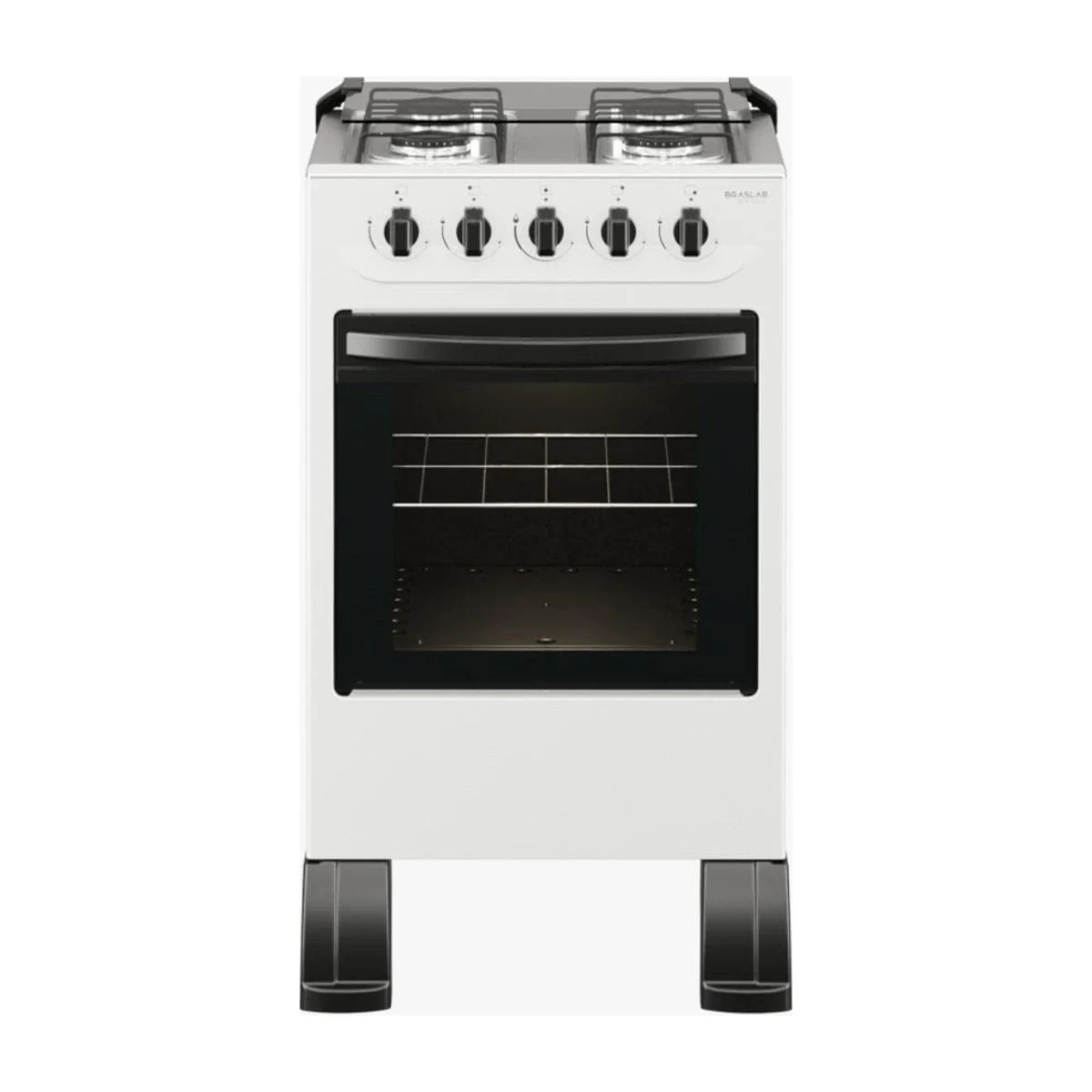 Fogão Braslar New Sirius 4 Bocas Branco, foto de catálogo em fundo branco