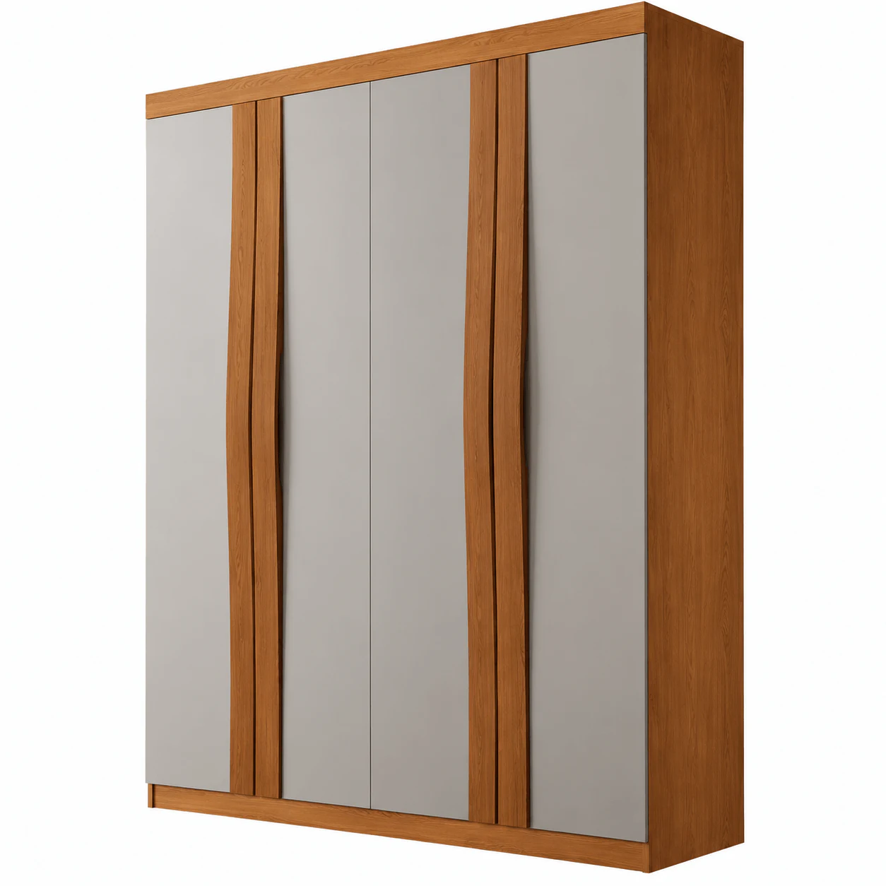 Guarda-roupa Solteiro Rufato Grécia 4 Portas 2 Gavetas