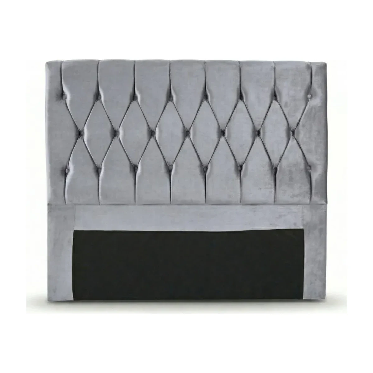 Cabeceira Tekshine Capitonê Casal Cinza Paloma 140 x 120 cm, foto de catálogo em fundo branco