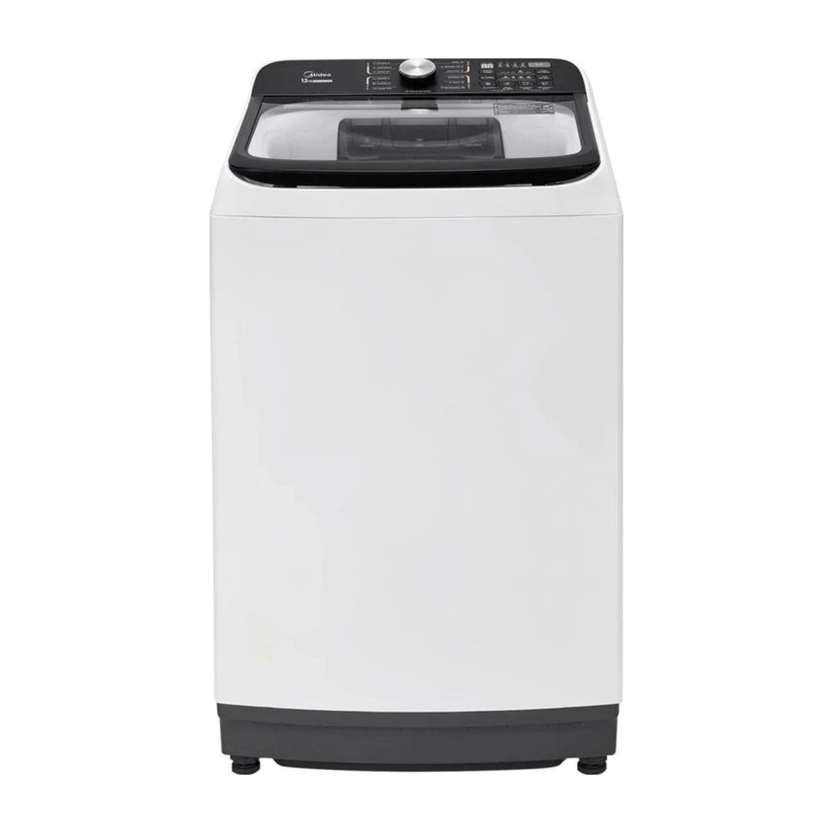 Lavadora de Roupas Midea Wave Agitator 13 kg Branca MA512W130A 220V, foto de catálogo em fundo branco