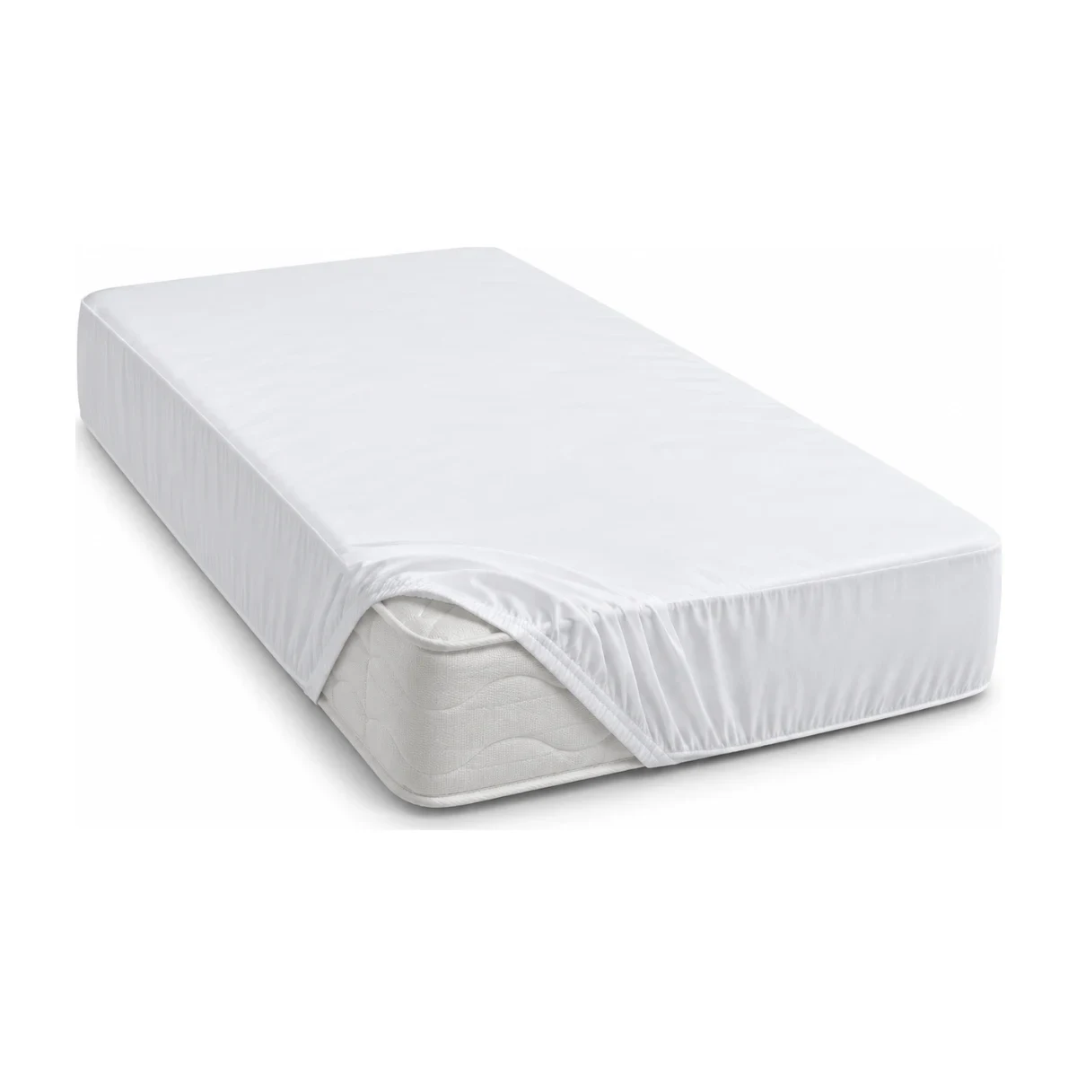 Protetor de colchão Lunna Slip impermeável solteiro branco