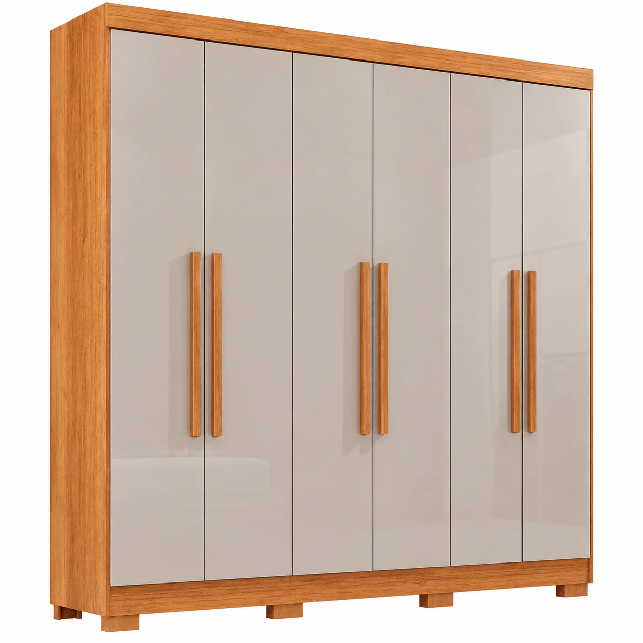 Guarda-roupa Casal Sallêto Recife 6 Portas 2 Gavetas