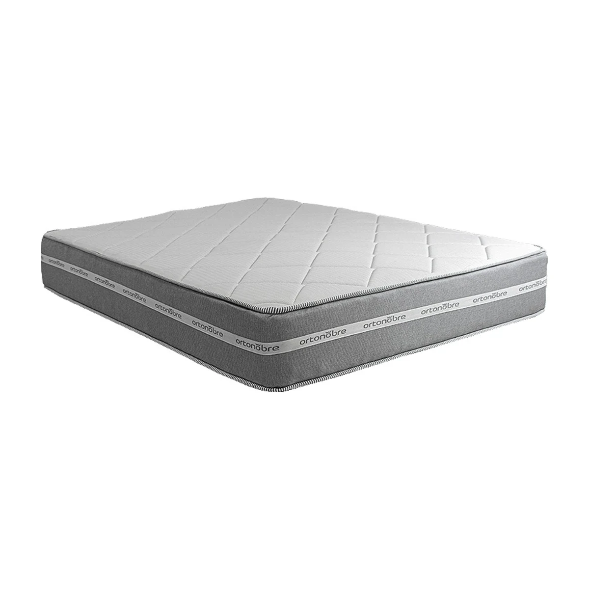Colchão Ortonobre Cristal Nobre Espuma Solteirão 88x188x24 cm, foto de catálogo em fundo branco