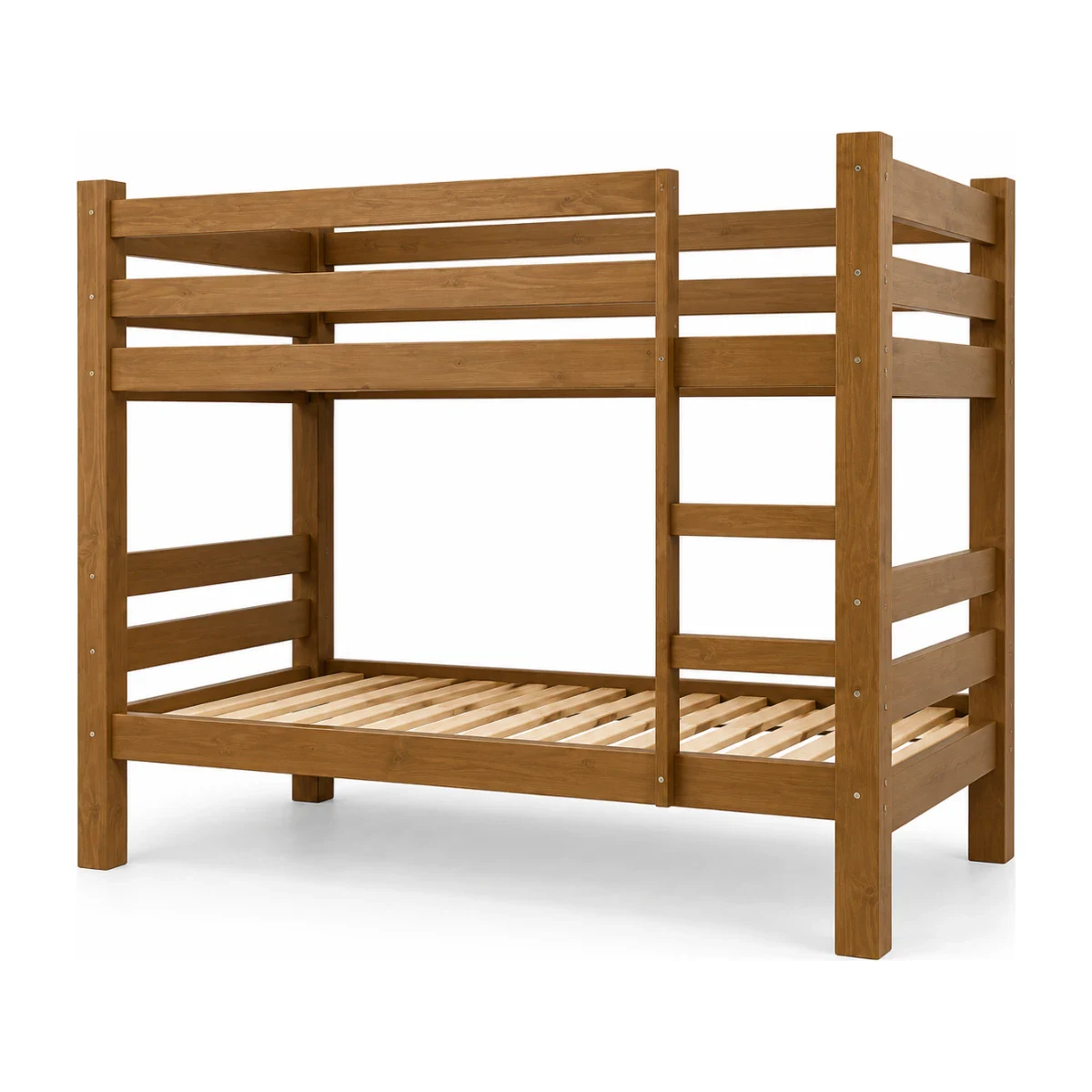 Beliche Kasper 501 Reto Solteirão Pinus Nogal 90 x 190 cm, foto de catálogo em fundo branco