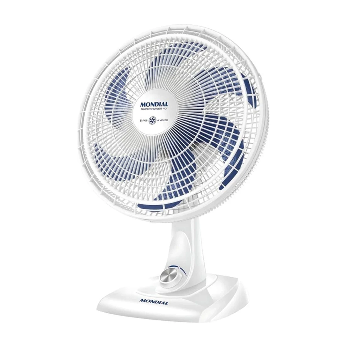 Ventilador de Mesa Mondial Super Power 40 cm Branco 220V, foto de catálogo em fundo branco