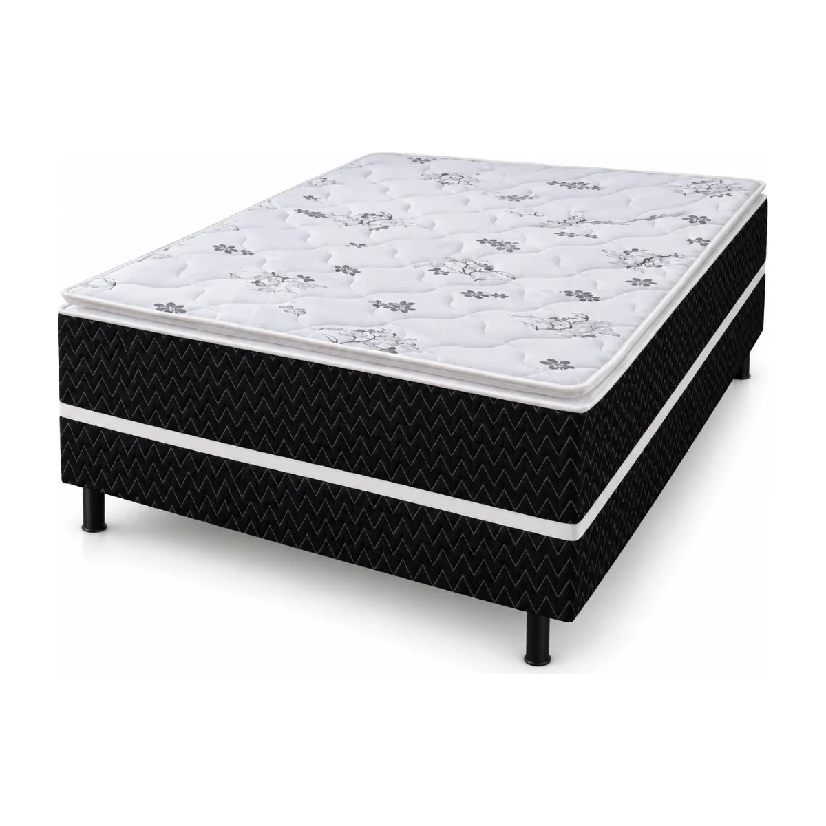 Unibox Topázio Macro Espuma Casal 138x188x54 cm, foto de catálogo em fundo branco