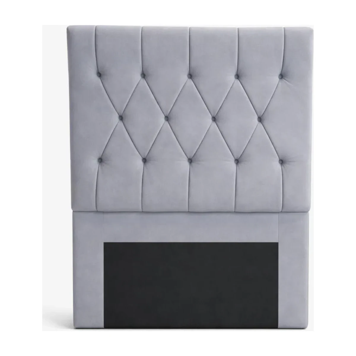 Cabeceira Tekshine Capitonê Solteiro Cinza Paloma 90 cm, foto de catálogo em fundo branco