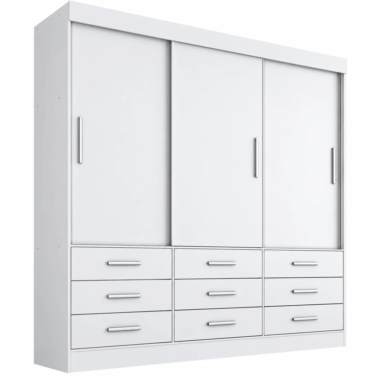 Guarda-roupa Casal Sallêto New Star 3 Portas de Correr