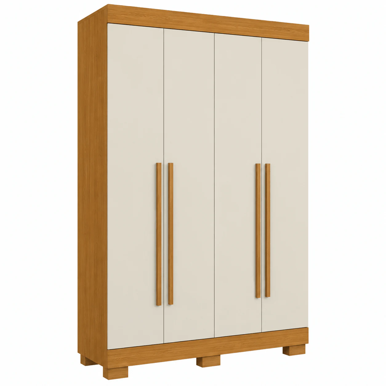 Guarda-roupa ACP Ágata 4 Portas 2 Gavetas com Pés
