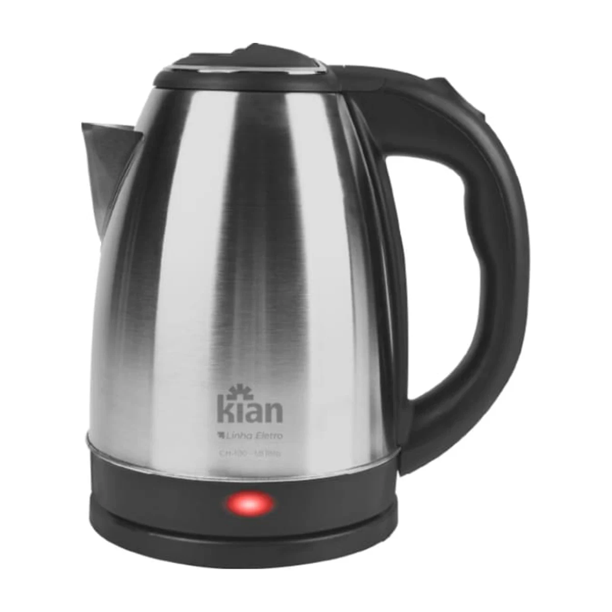 Chaleira Elétrica Kian CH-100 1,8 Litro Inox 220V, foto de catálogo em fundo branco