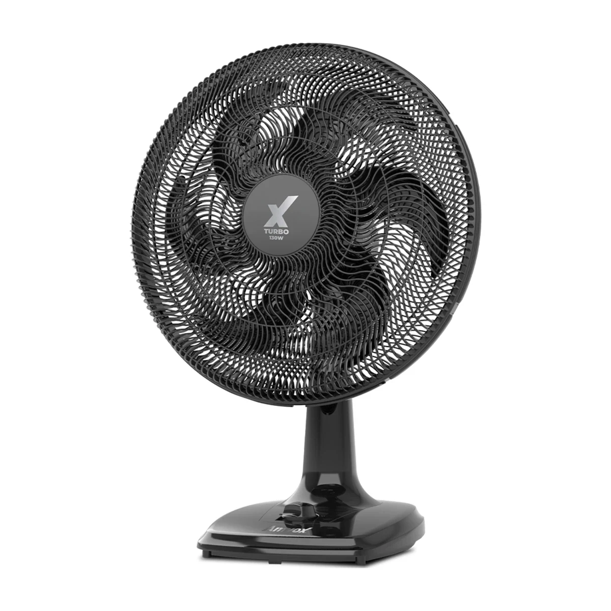Ventilador de Mesa Amvox AMV 4126 Turbo Black 50 cm 130W Preto 220V, foto de catálogo em fundo branco
