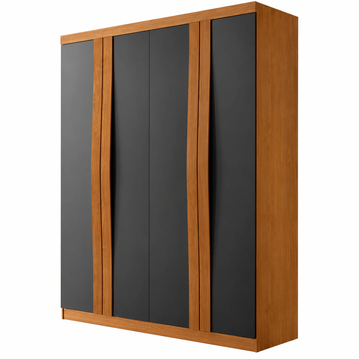 Guarda-roupa Solteiro Rufato Grécia 4 Portas 2 Gavetas