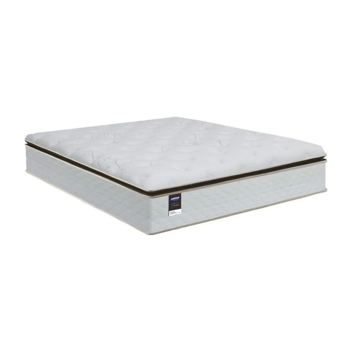 Colchão Gazin Tower HF Molas Ensacadas Queen 158x198x34 cm Branco, foto de catálogo em fundo branco