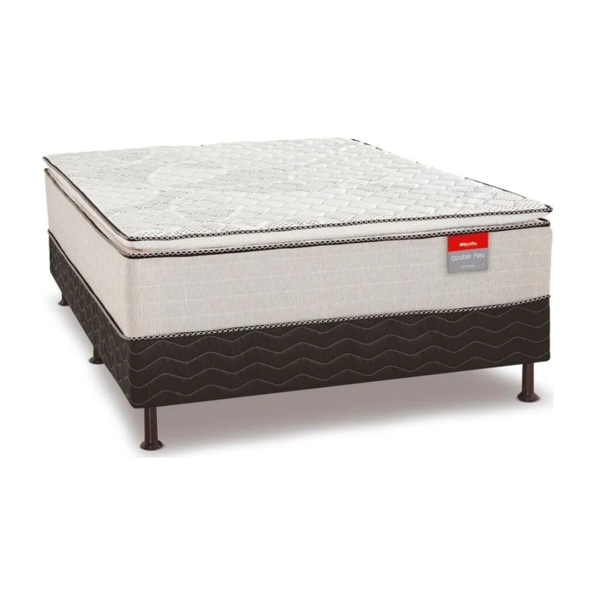 Unibox Reconflex Double Flex com Pillow Solteirão 88x188x52 cm, foto de catálogo em fundo branco
