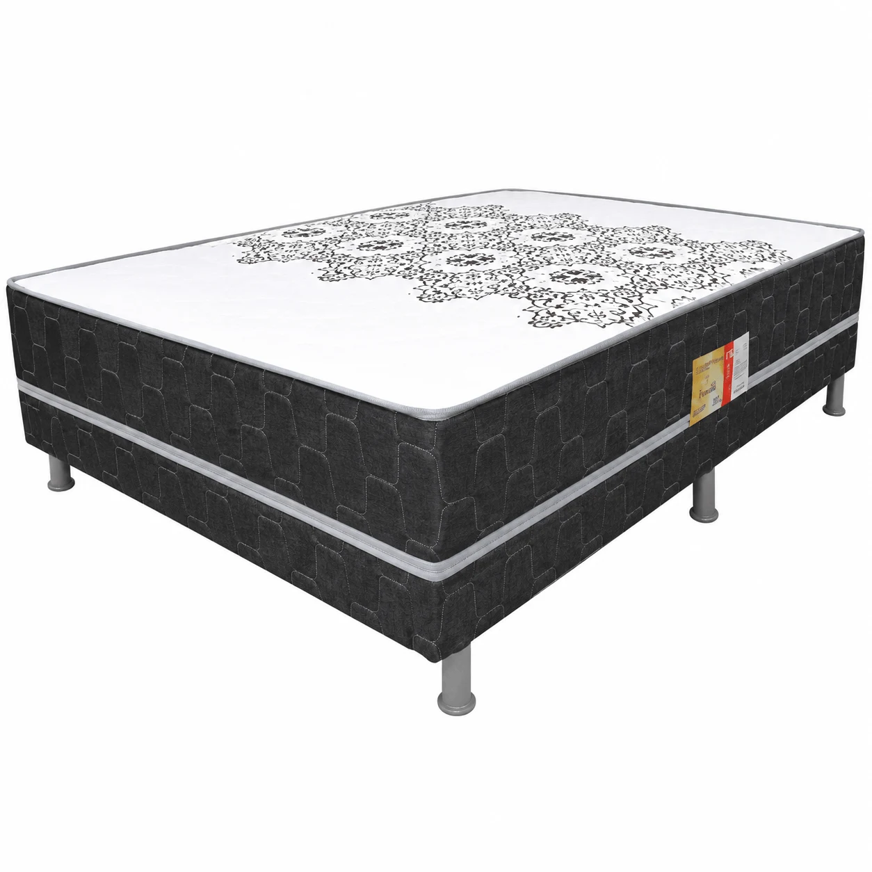 Unibox Selecto Anatomic Casal 138x188x41 cm Cinza