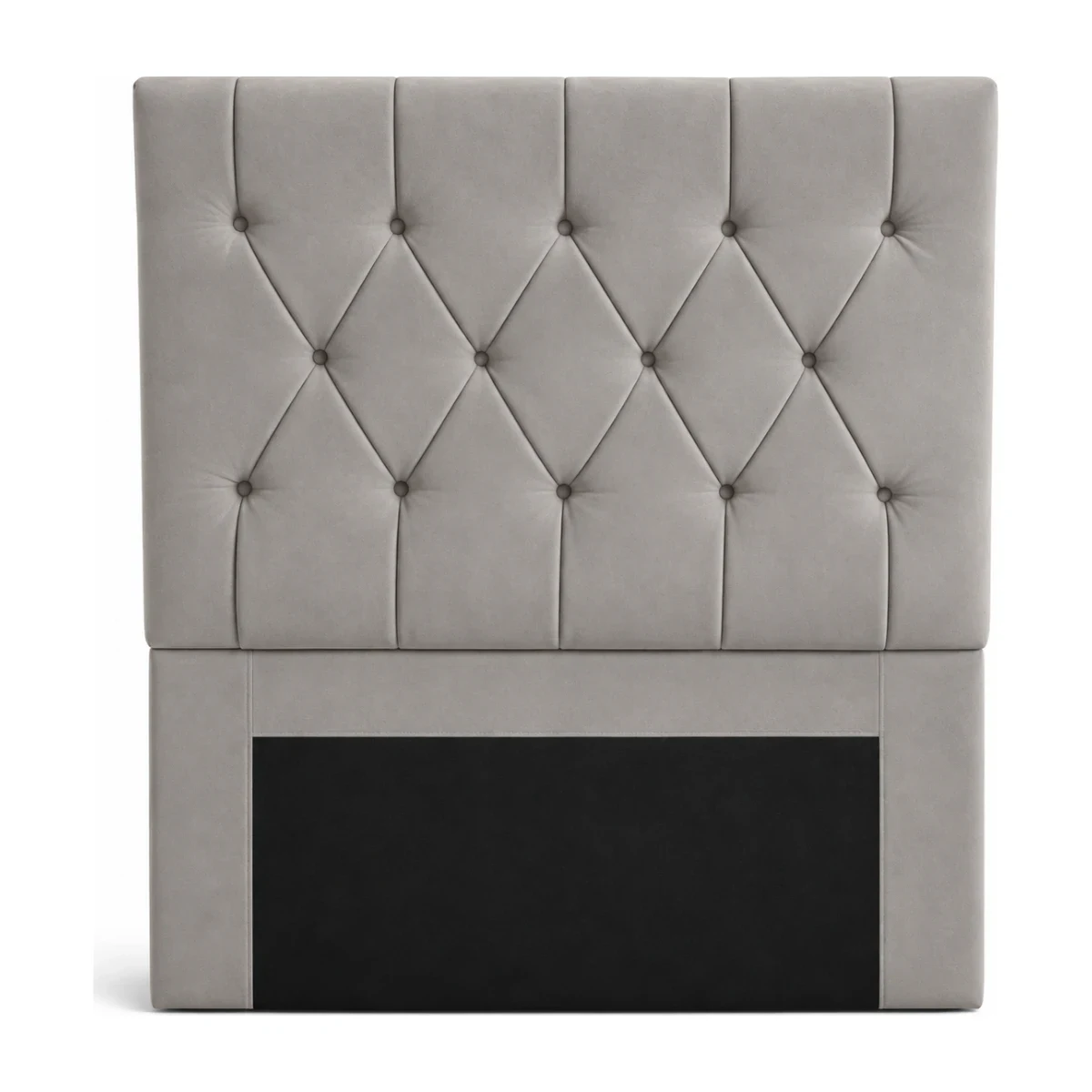 Cabeceira Tekshine Viúvo Cinza Paloma 110 x 120 cm, foto de catálogo em fundo branco
