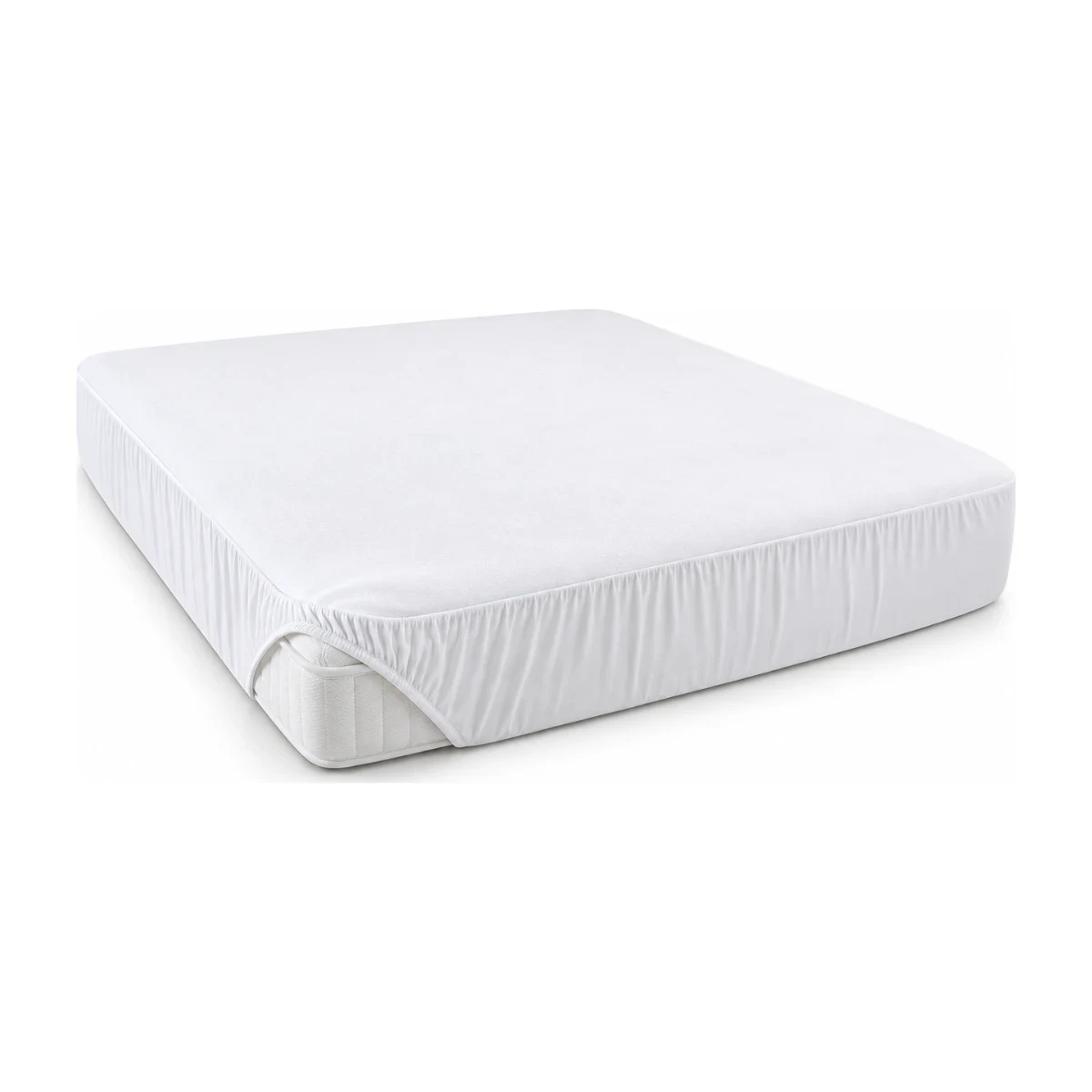 Protetor de colchão Lynel +Saúde impermeável queen branco com elástico