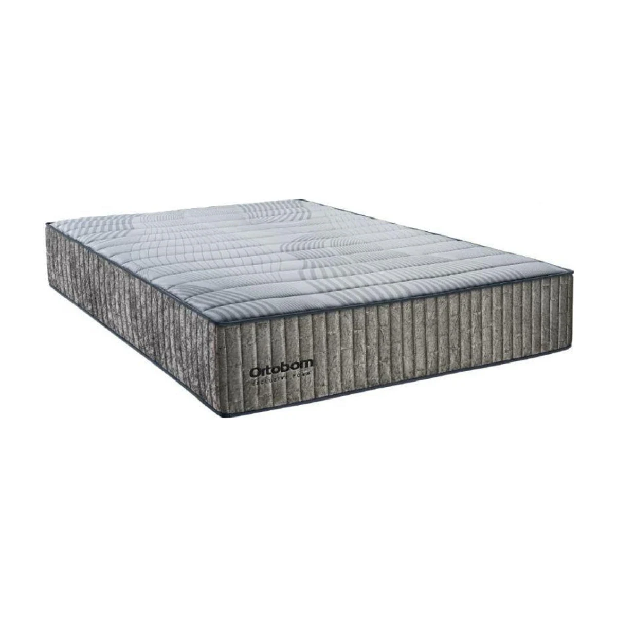Colchão Ortobom Exclusive Foam D33 HR Espuma King 193x203x30 cm, foto de catálogo em fundo branco