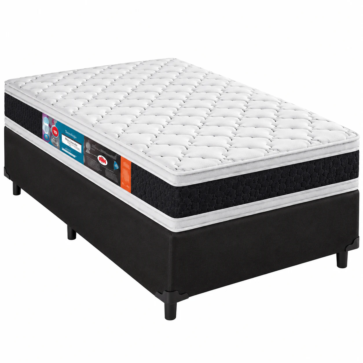 Conjunto Box Selecto Excelence Anatomic D45 Solteirão 88x188