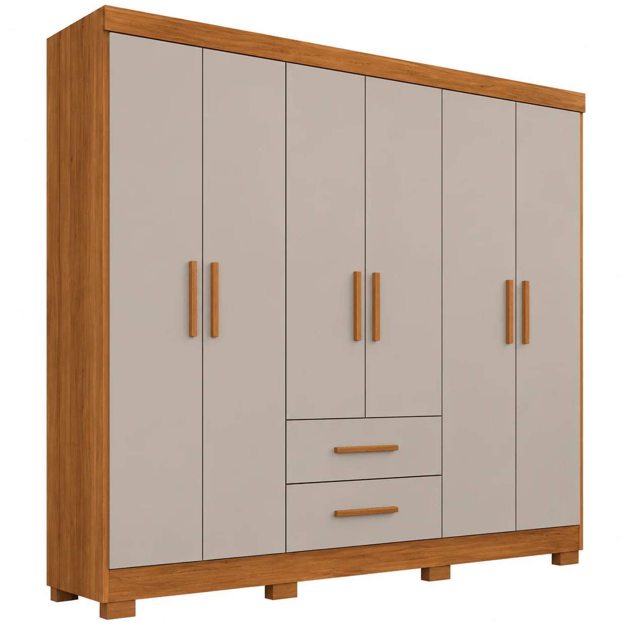 Guarda-roupa Casal Sallêto Estrela Premium 6 Portas