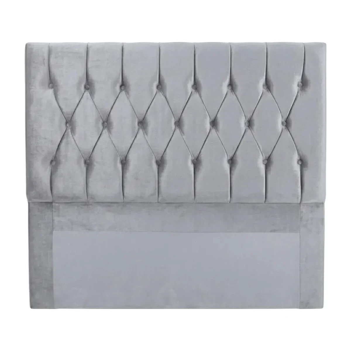 Cabeceira Tekshine Capitonê King Cinza Paloma 194 x 120 cm, foto de catálogo em fundo branco