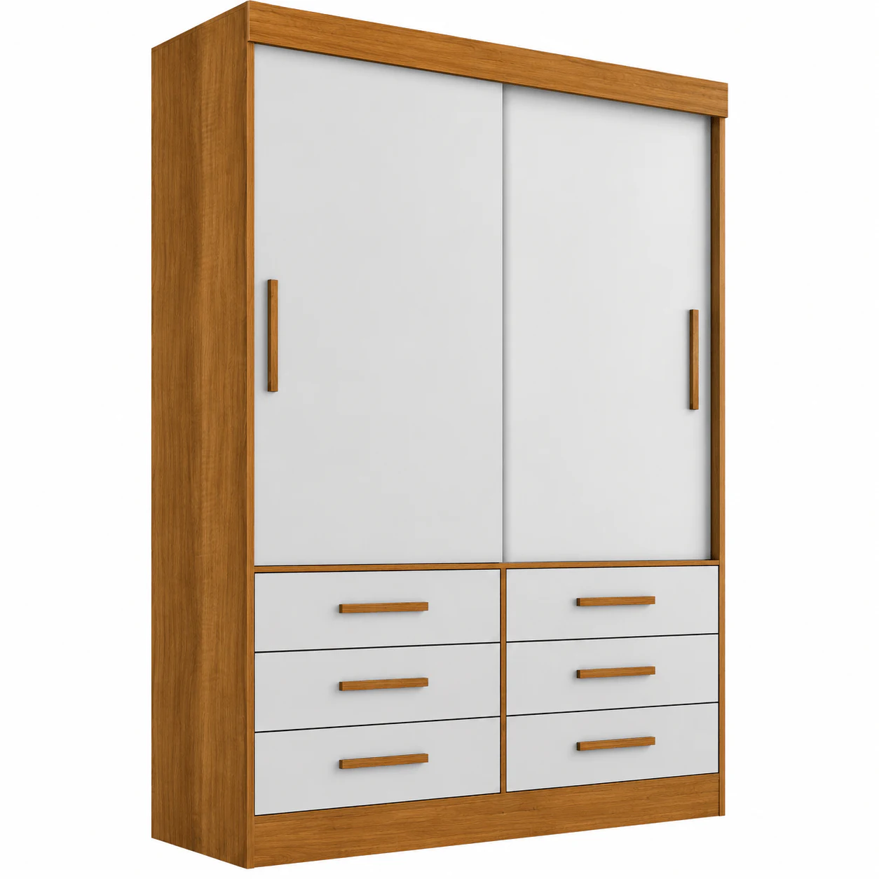 Guarda-roupa Solteiro Sallêto Star 2 Portas 6 Gavetas
