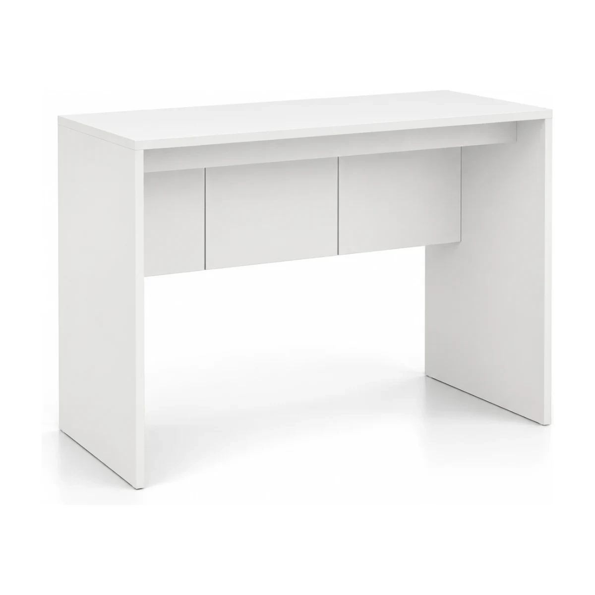 Escrivaninha Caemmun Cubic 90 cm na cor branco TX, fundo branco